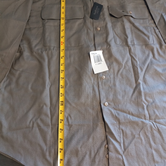 Van heusen Grey Longsleeve Button Up Mens Shirt Size XL - Picture 5 of 8
